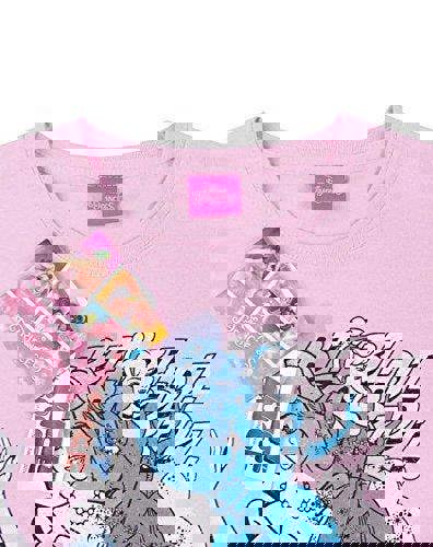 Disney Girls Pink Cinderella Short Sleeved T-Shirt