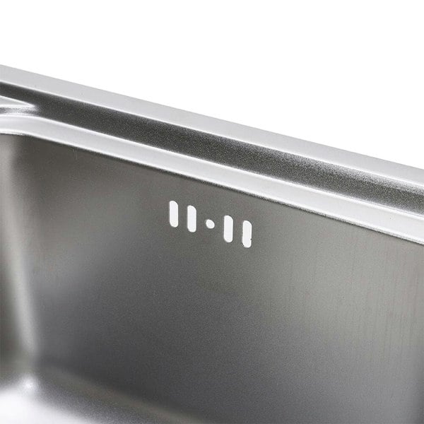 60cm W Stainless Steel Kitchen Sink Single Bowl Catering Kitchen Sinks Living and Home