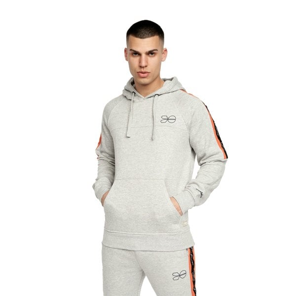 Crosshatch Mens Chillmake Hoodie - Grey Marl