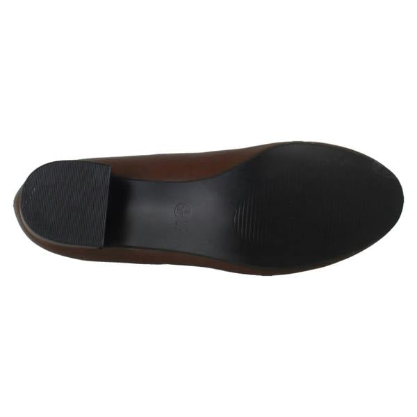 Spot On Ladies Spot On Short Heel Bow Detailed Court Shoes F90152