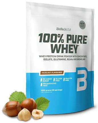 BioTechUSA 100% Pure Whey, Hazelnut - 1000g
