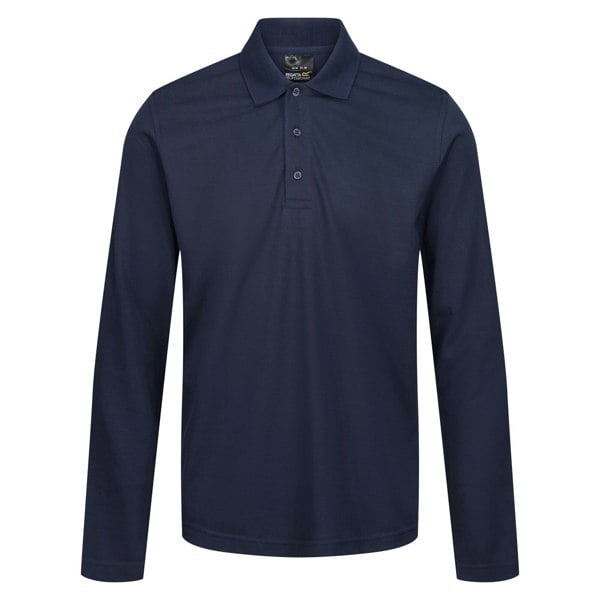 Regatta Mens Pro Long-Sleeved Polo Shirt - Navy