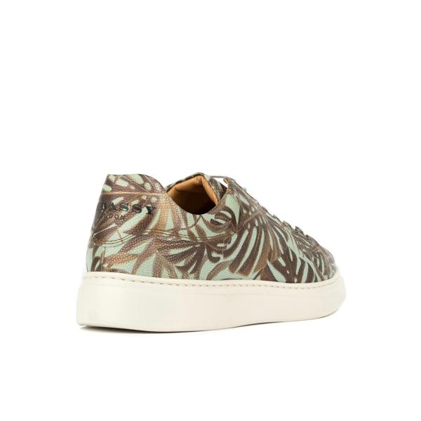 Embassy London Sun City - Mint & Jungle - Men's Leather Trainer