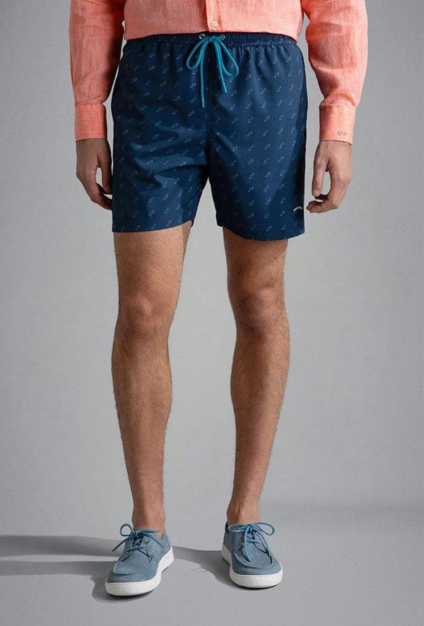 Paul & Shark Swim Shorts with Shark Print