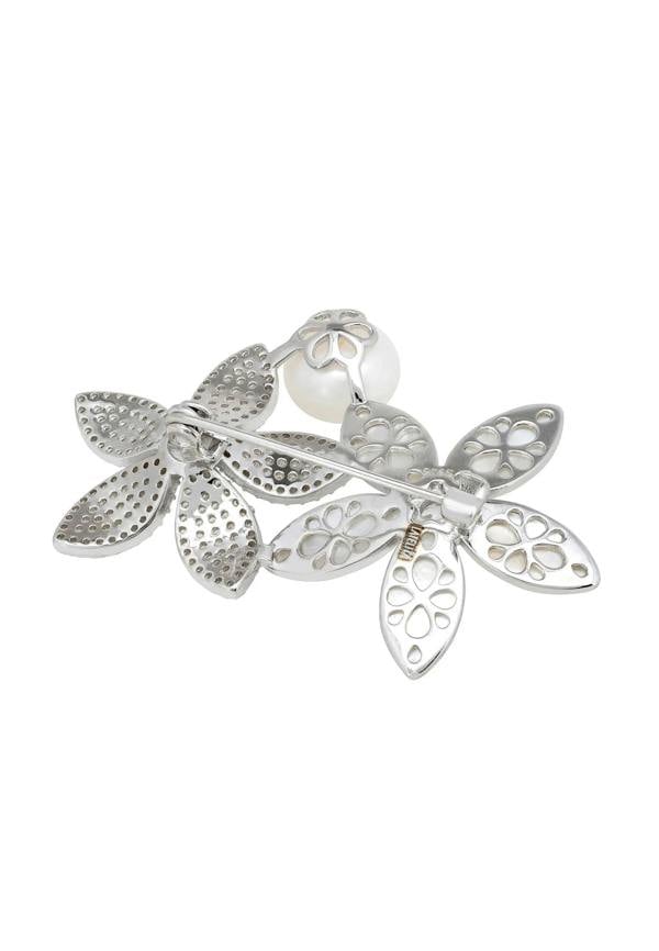 Pin back of the brooch.