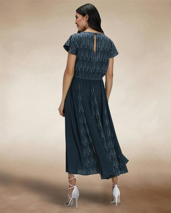 HotSquash Pleated Midi Dress