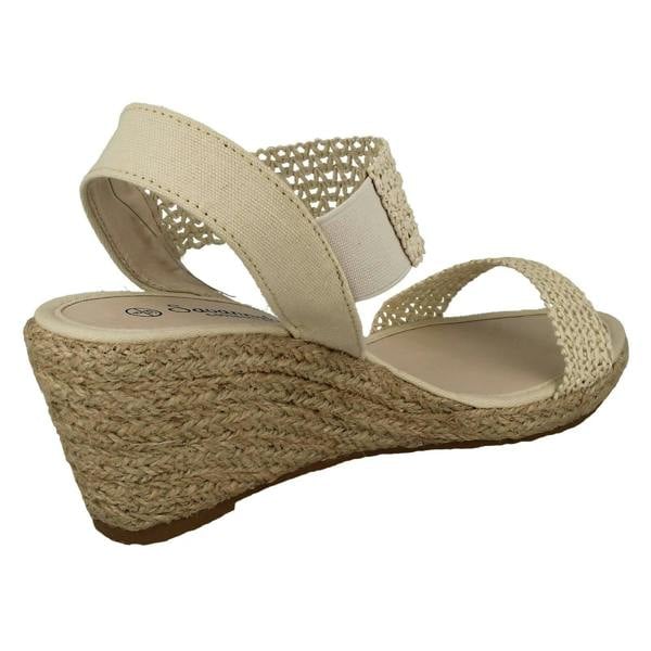 Savannah Womens Savannah Slip On Wedge Heeled Sandal F2303