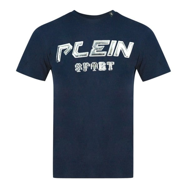 Philipp Plein Sport Plein Sport Black 3D Logo T-Shirt - Navy Blue