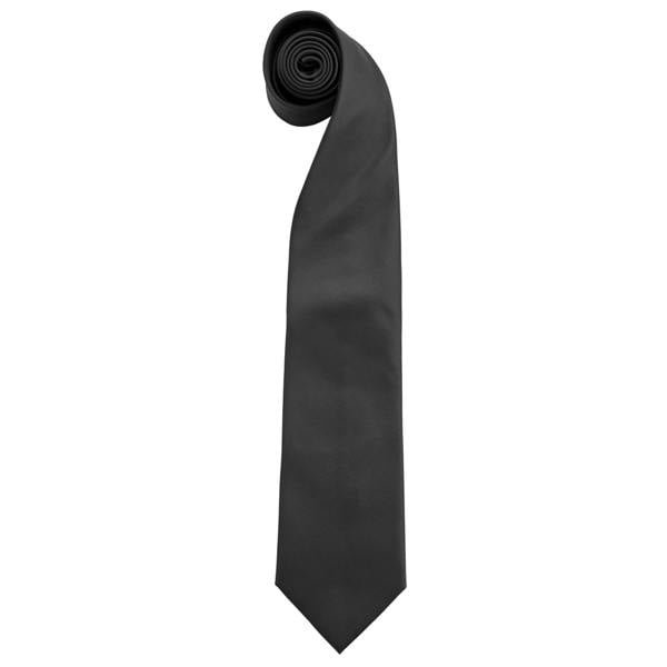 Premier Mens “Colours” Plain Fashion / Business Tie (Pack of 2) - Black