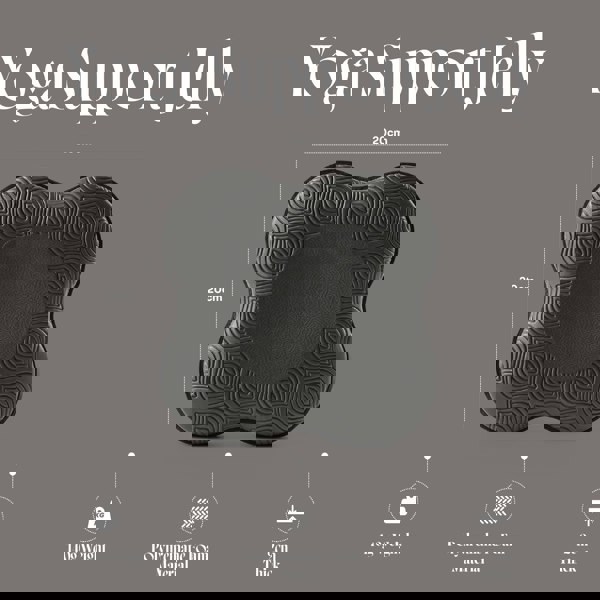 Myga Black Yoga Support Jellies – 2 Pack