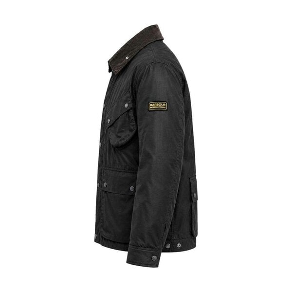 Barbour International Brake Line Waxed Jacket Black