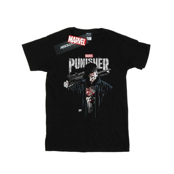 Marvel Mens The Punisher TV Series Frank Castle T-Shirt - Black