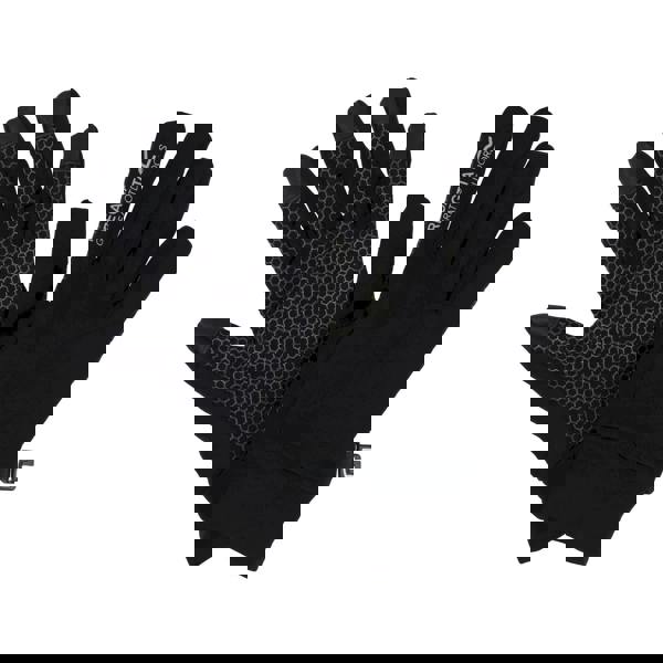 Regatta Childrens/Kids Grippy II Lightweight Gloves - Black/Dark Grey