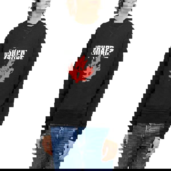 Dsquared2 Horror Maple Leaf Cool Fit Crewneck Sweatshirt Black M