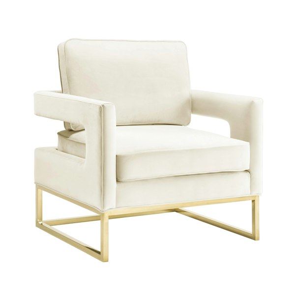 Furniture Edit Avery Cream Velvet Chair