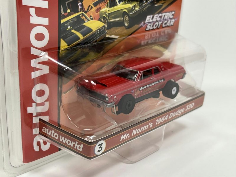 Auto World Slot Cars 1964 Dodge 330 Mr Norm's Thunderjet Ultra G HO Slot Car SC379-3