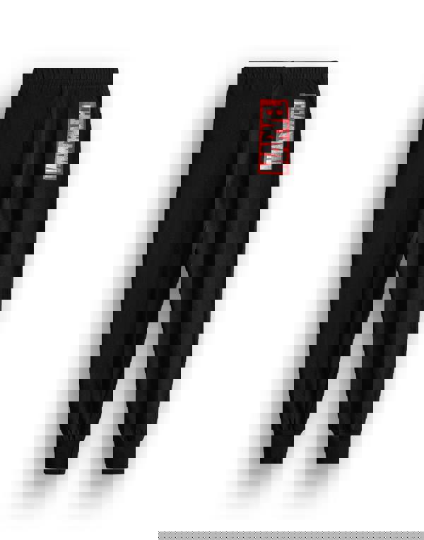 Marvel Boys Black Front Print Long Sleeve Long Leg Pyjama Set