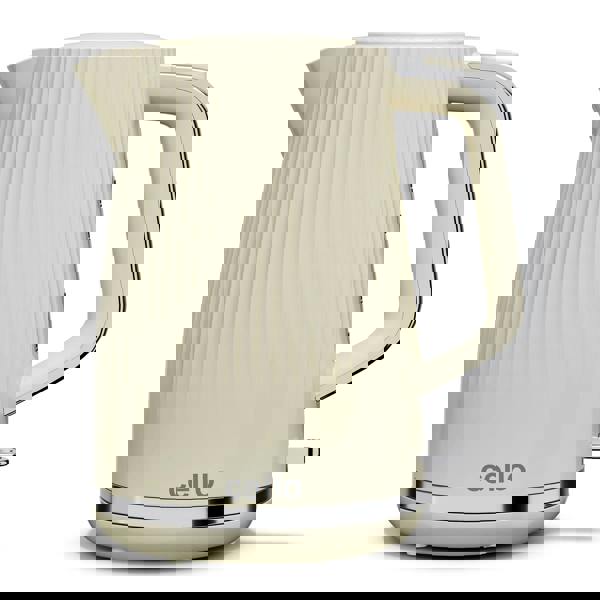 Cello Breakfast Bundle - Textured Kettle + 2 Slice Toaster - Cream