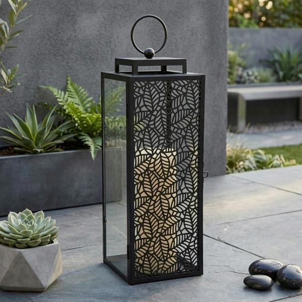 Garden Greatness Lunaria Tall Leaf Urban Garden Lantern