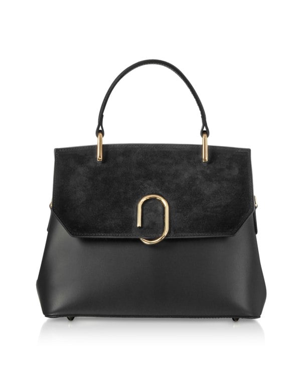 Le Parmentier Thais Satchel Bag - Black