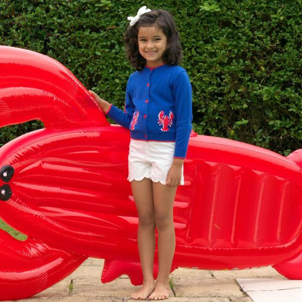 Rachel Riley Lobster Intarsia Cardigan
