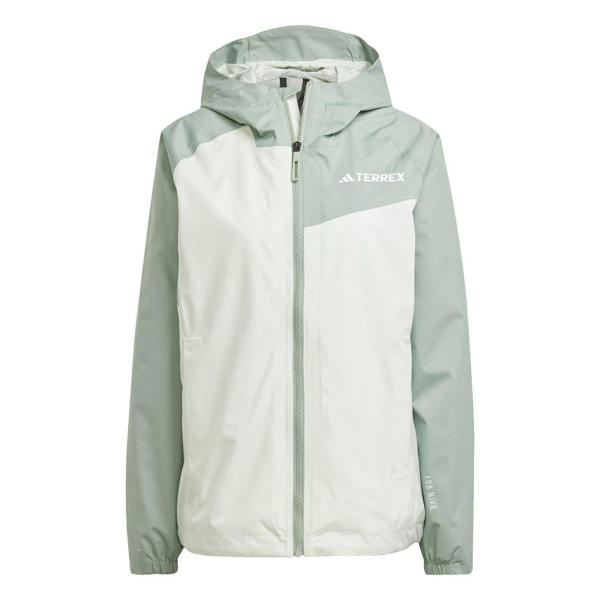 Adidas Womens/Ladies Terrex Two Tone Rain.RDY Jacket - Linen Green - 