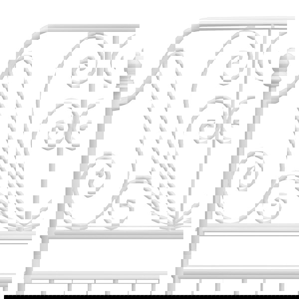 Berkfield Bed Frame White Metal 100x200 cm