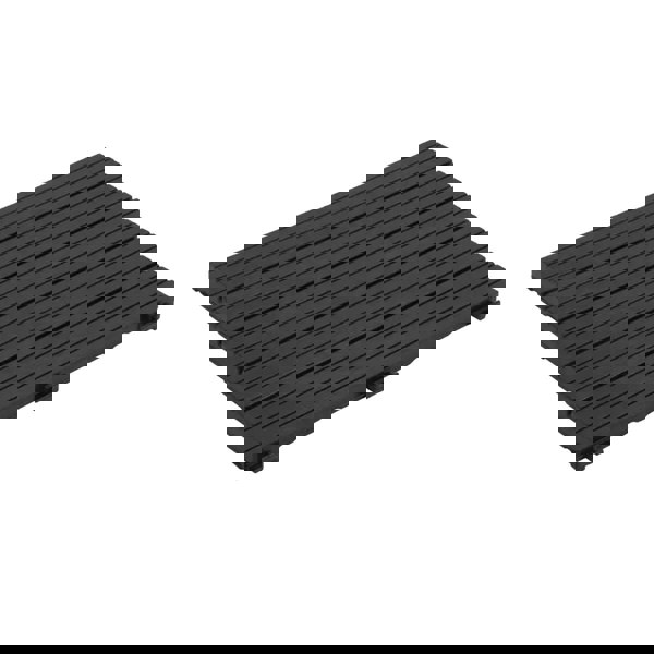 Oseasons Cosmpolitan (Pack of 10) ECO Interlocking 30x30cm Decking Tiles in Graphite