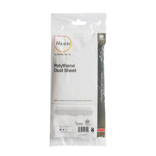 Harris Essentials Polyethylene Dust Sheet - White - 