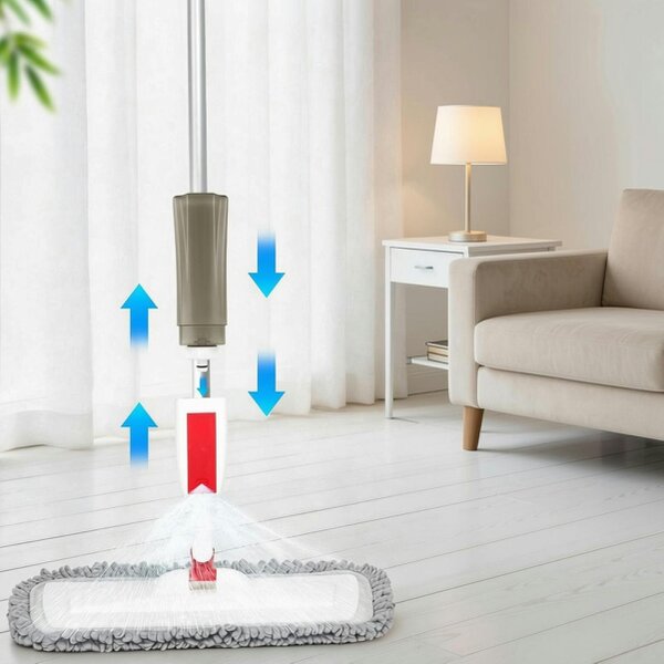 deAO Spray Mop for Hardwood & Tile Floors with 3 Microfiber Pads & Refillable Bottle