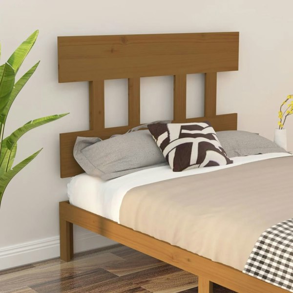 Berkfield Bed Headboard Honey Brown 93.5x3x81 cm Solid Wood Pine