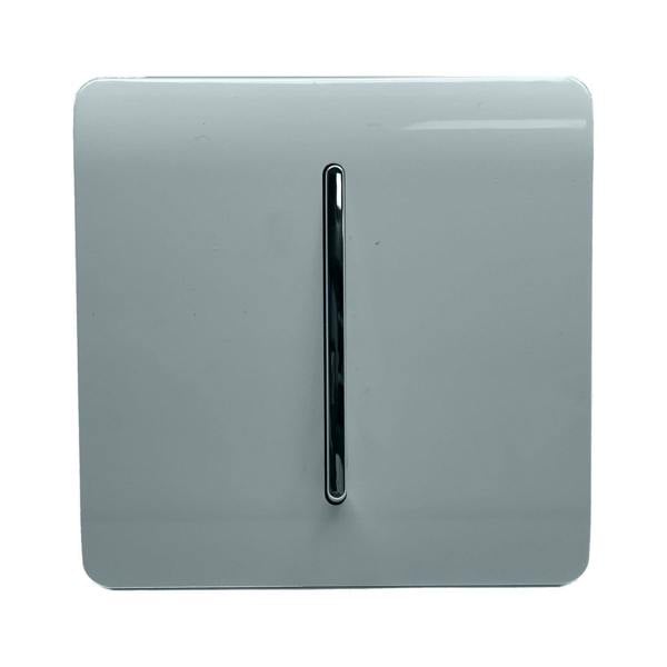 Trendi Switch 1 Gang Intermediate Rocker Light Switch in Cool Grey