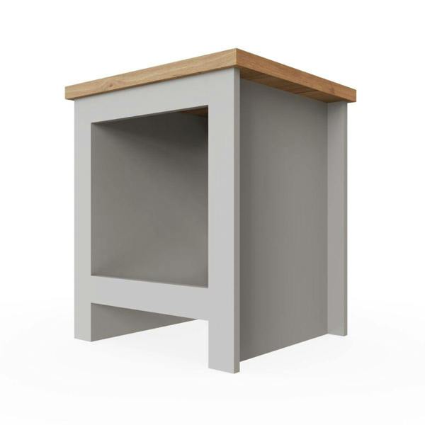 Timber Art Design Lisbon Modern Lamp Side Table with Open Shelf