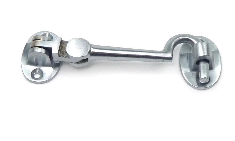 Satin Chrome on Solid Brass Cabin Hook