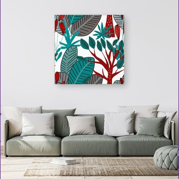 Warren Reed Jungle Exotic Summer Tropical Leaves Canvas