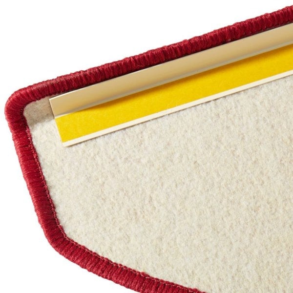 Modern Plain Red Rug – Soft Short Pile