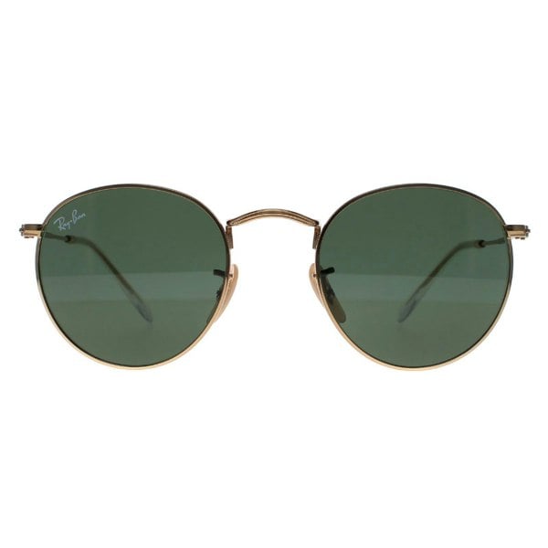 Ray-Ban Sunglasses Round Metal 3447 001 Gold Green 47mm