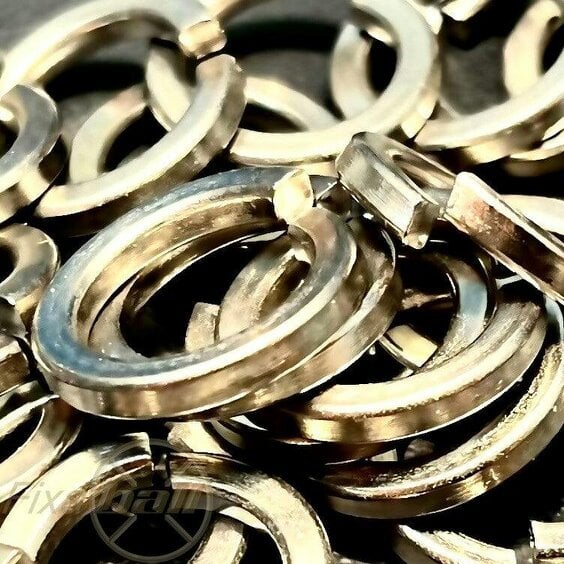 Fixaball Metric Split Spring Lock Washers Square Section A4 Stainless Steel
