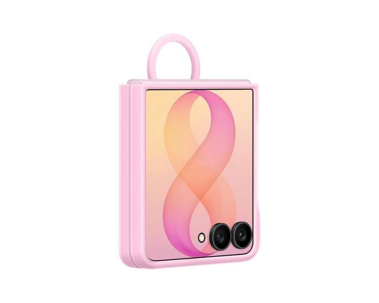 Samsung Galaxy Z Flip 8 6.9" Silicone Ring Case with Magnet Pink - EF-EF776CVEGWW