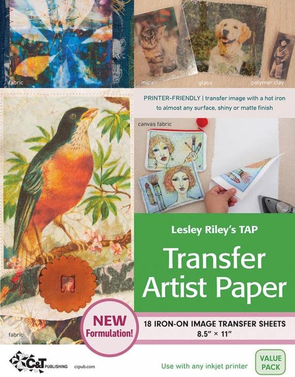 Lesley Riley's TAP Transfer Artist Paper, 18 Sheet Pack