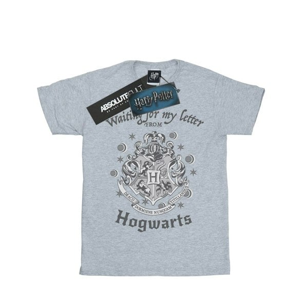 Harry Potter Womens Waiting For My Letter Hogwarts Cotton Boyfriend T-Shirt - Sports Grey