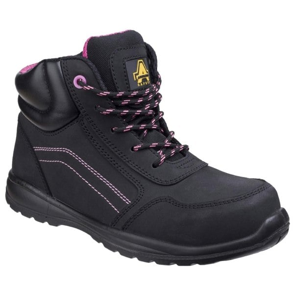 Amblers Safety AS601 Lydia Composite Women's Safety Boot With Side Zip in Black