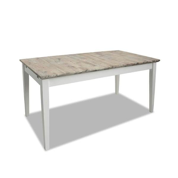 Statement Furniture Florence Rectangle Extending Kitchen Dining Table with Center Extension Leaves