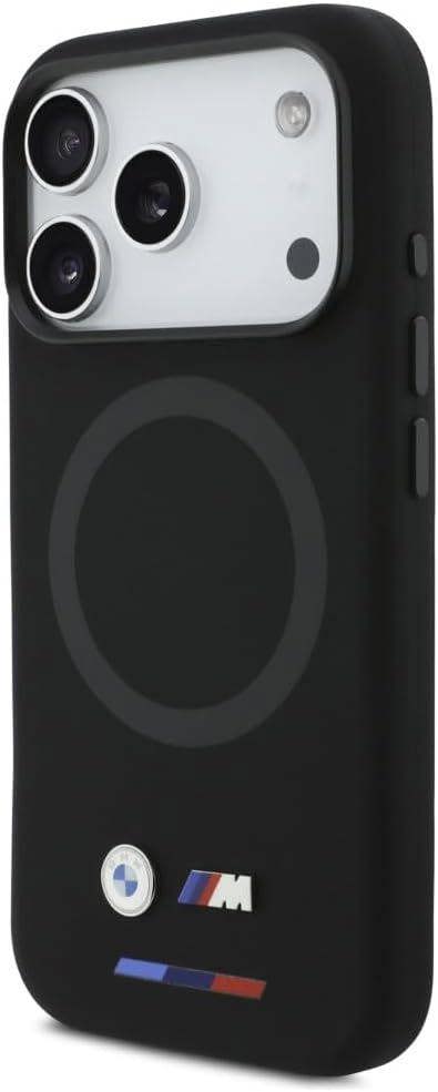 GUESS BMW M Series Liquid Silicone Case with MagSafe for iPhone 17 Pro 6.3" Black - BMHMP17L25SITBOK