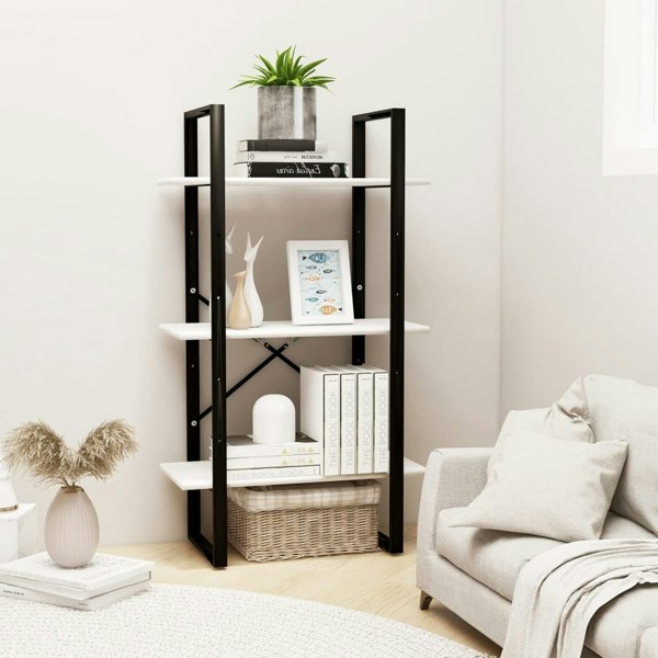 Berkfield Storage Shelf White 60x30x105 cm Solid Pine Wood