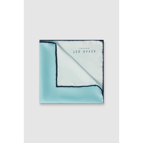 Ted Baker Dusky Blue Contrast Pocket Square
