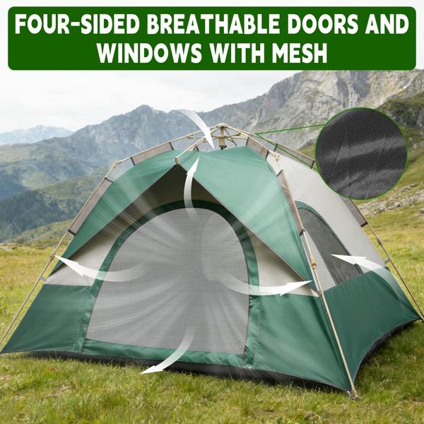 Leaper 4-6 Person Family Multicoloured Camping Tent