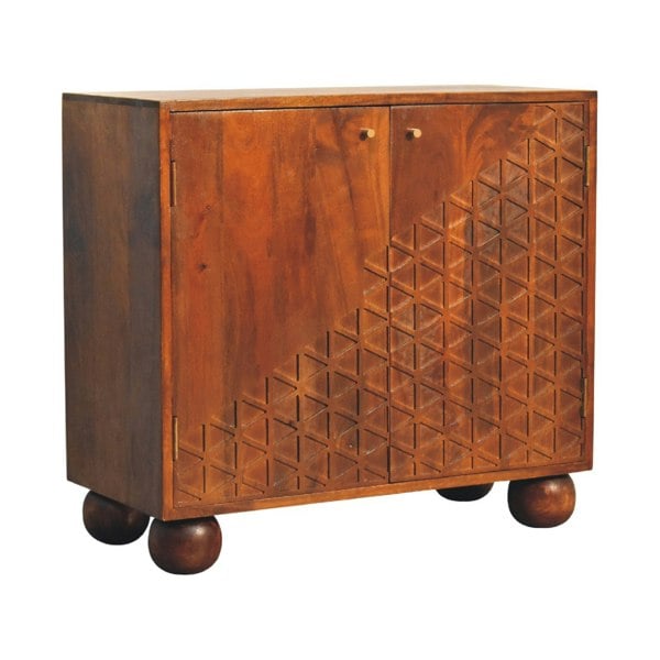 Artisan Furniture Chestnut Dice Cabinet