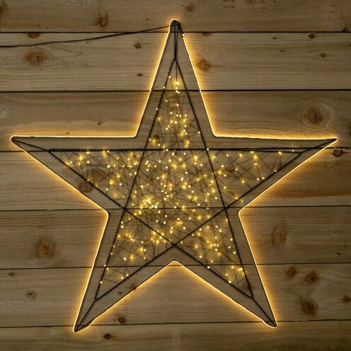 Samuel Alexander 80cm Light up Halo Christmas Star Decoration with Warm White LEDs