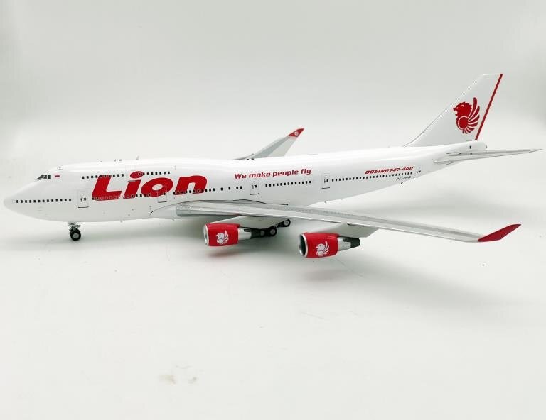 MCSlots Lion Airlines Boeing 747-412 PK-LHG With Stand 1:200 Inflight200 IF744JT0422